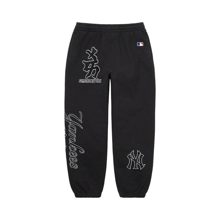 

Спортивные брюки Supreme x New York Yankees Kanji Sweatpant, Black
