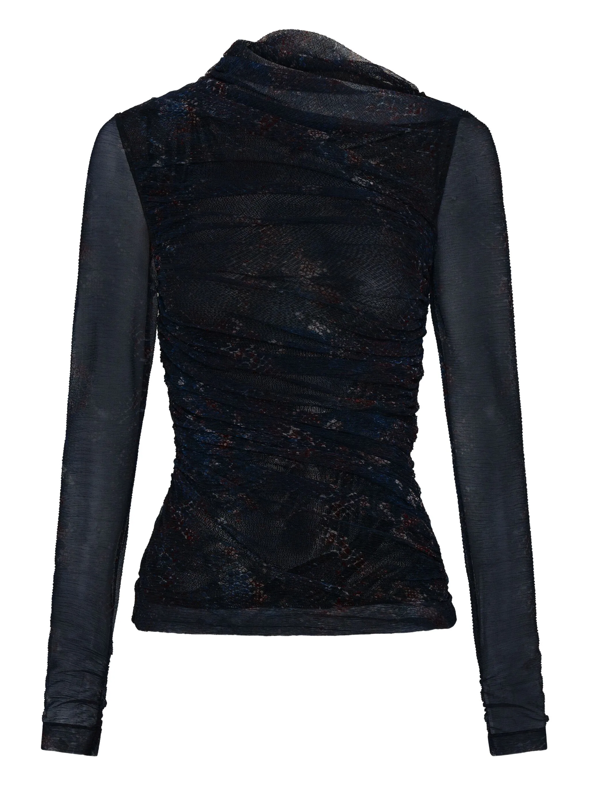 

Топ Joey со сборками и змеиным принтом Nicholas, красный