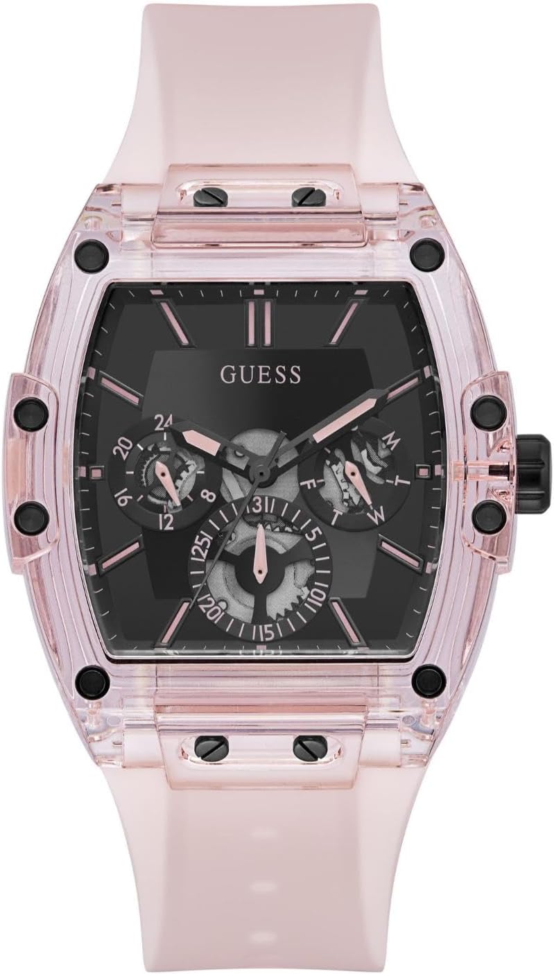 

GUESS Мужские часы Trend Tonneau 43mm, Pink/Pink/Black
