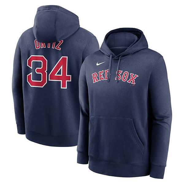 Толстовка с капюшоном Boston Red Sox с именем и номером игрока Дэвида Ортиса Nike — фото 2