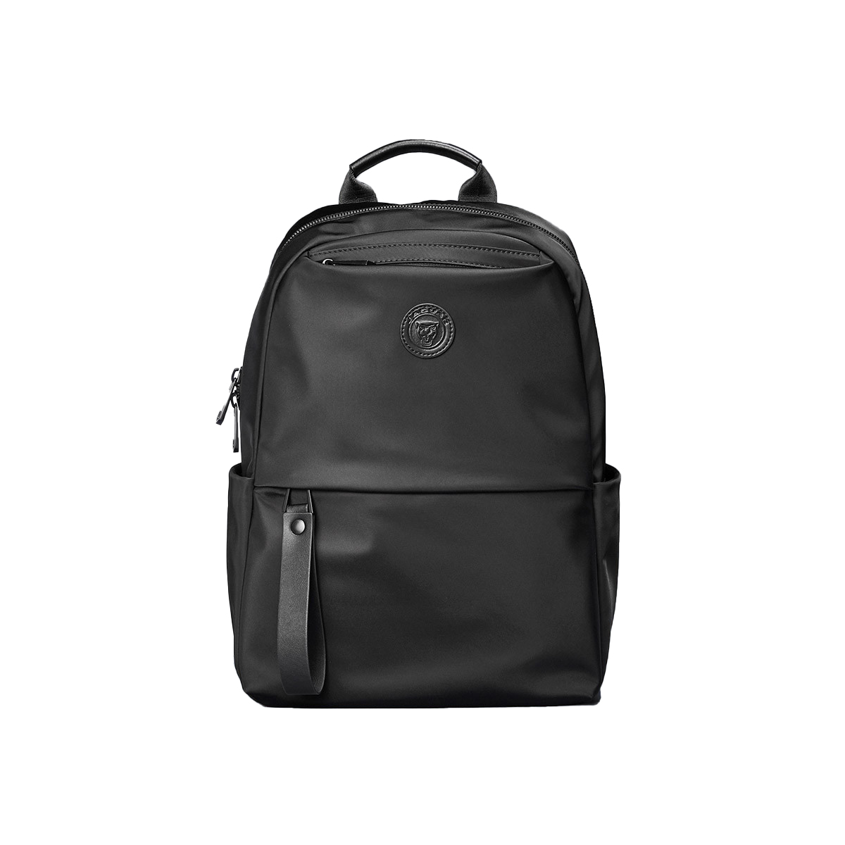 

JAGUAR Большой черный рюкзак из ткани для мужчин, Black