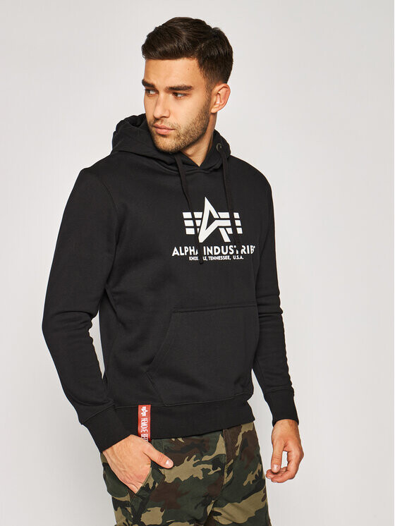 

Толстовка обычного кроя Alpha Industries, черный