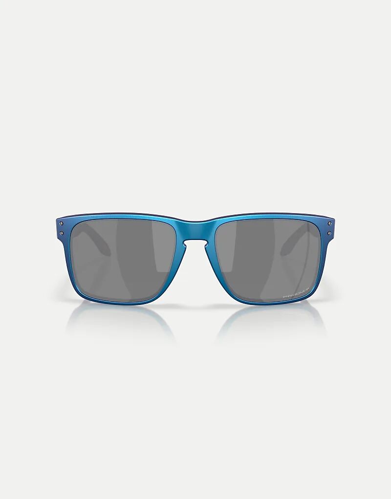 

Солнцезащитные очки Oakley Holbrook xl с квадратными поляризационными линзами и черными зеркальными линзами в матово-голубом/синем цвете с эффектом смены цвета
