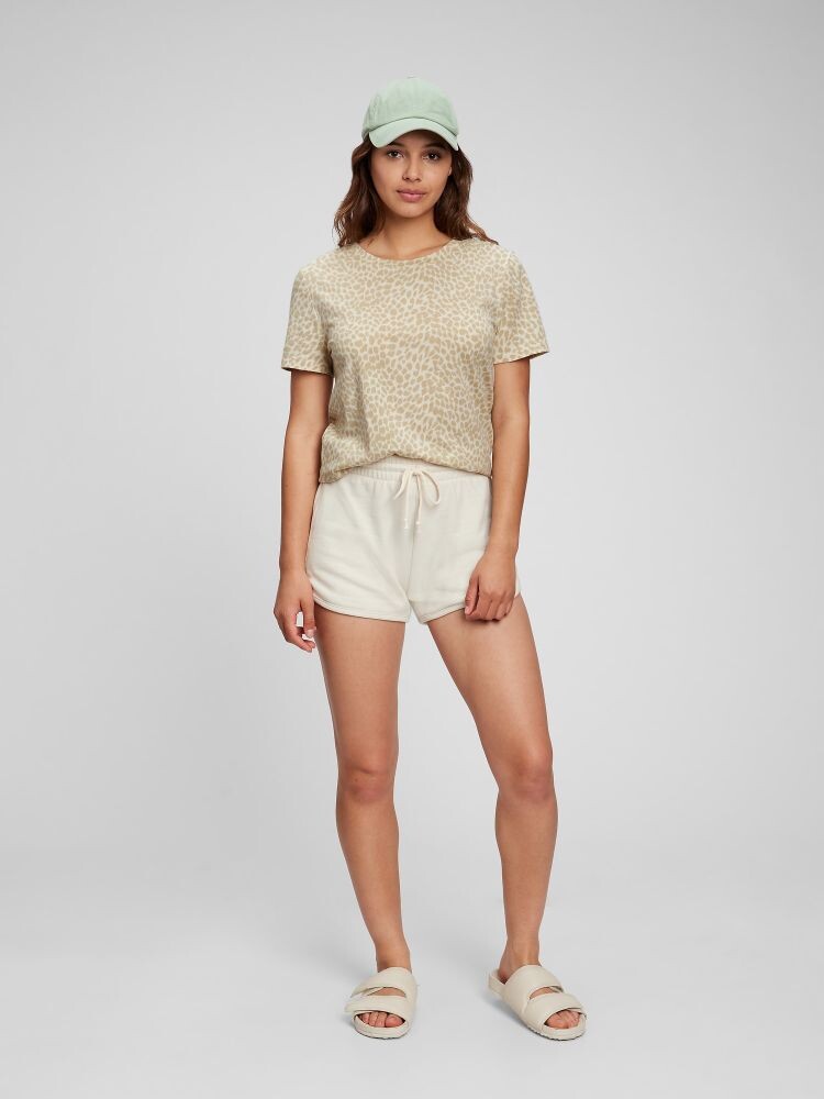 

Футболка из натурального хлопка Gap, бежевый