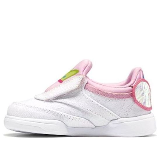 

Кроссовки peppa pig x club c slip-on 4 toddler 'icono pink' Reebok, белый