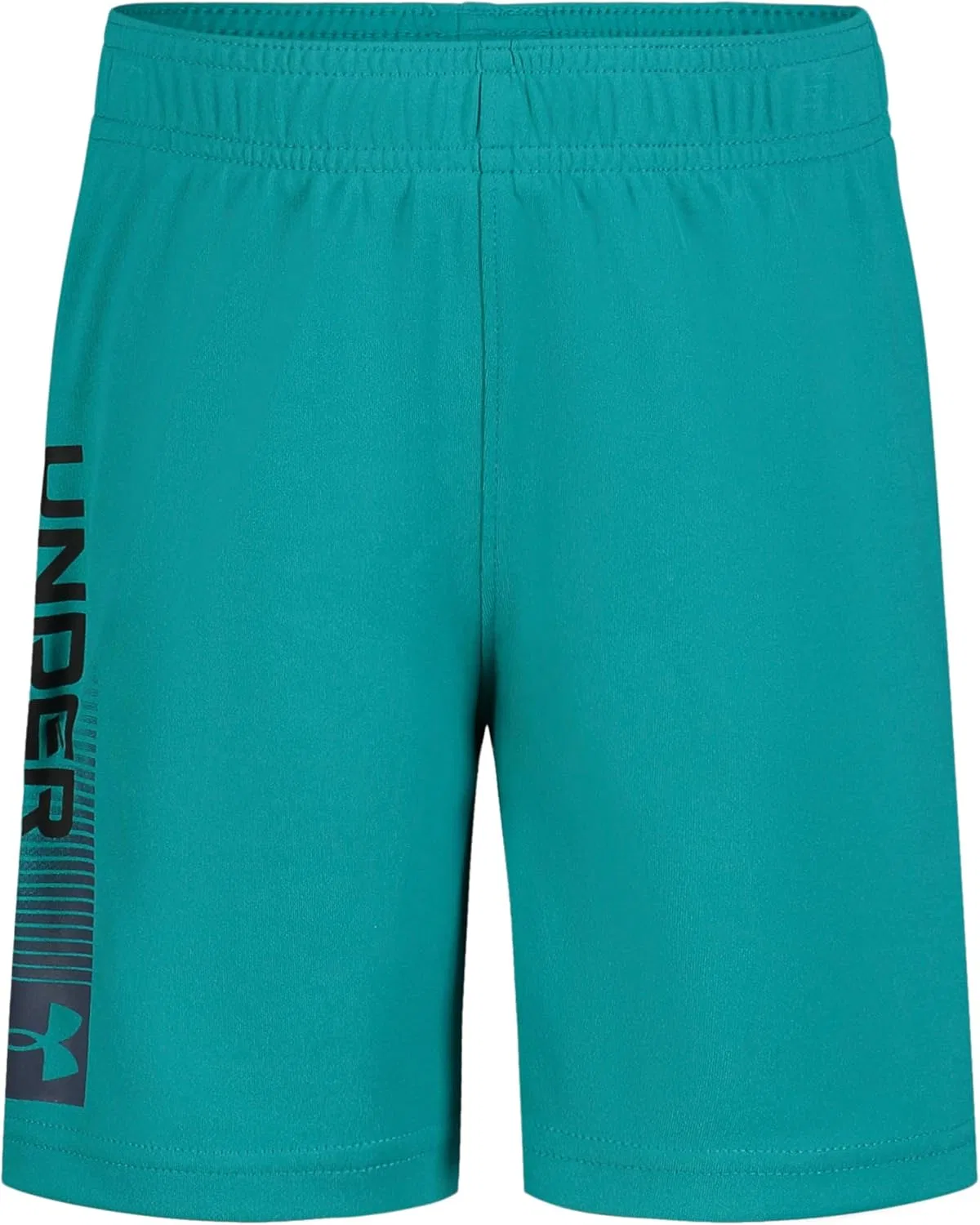 Детские шорты Under Armour Performance Tech, эластичный пояс, легкие и быстросохнущие, Circuit Teal Words