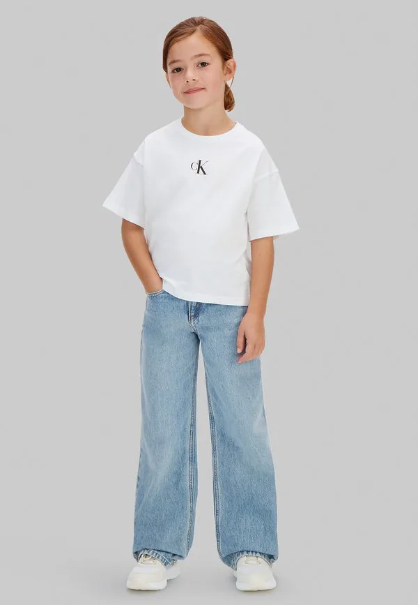Базовая футболка свободного кроя с логотипом Calvin Klein Jeans, Bright White