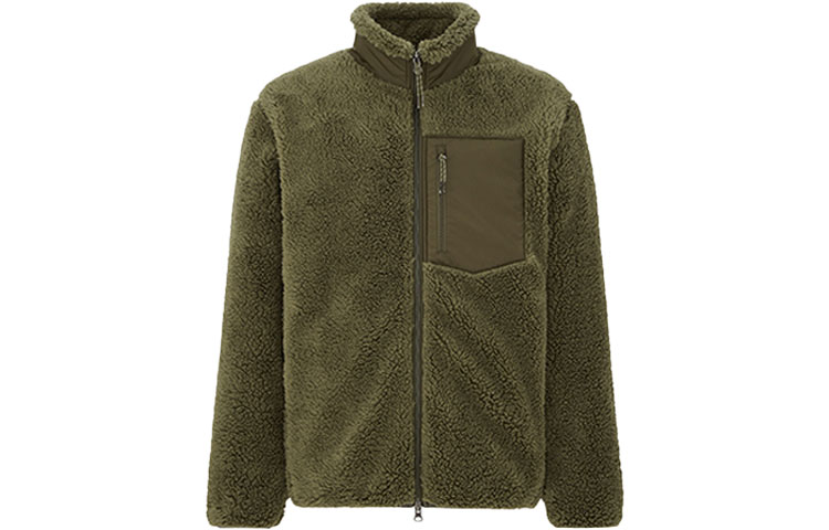 

UNIQLO Вельветовая куртка мужская оливковая, Olive