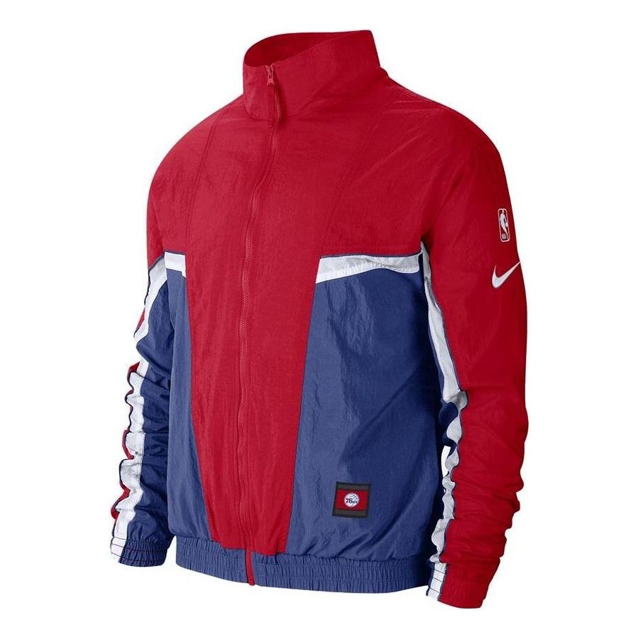 

Куртка Nike Philadelphia 76ers Sports Cardigan Loose Colorblock Logo Alphabet Jacket Colorblock CJ7153-495, разноцветный