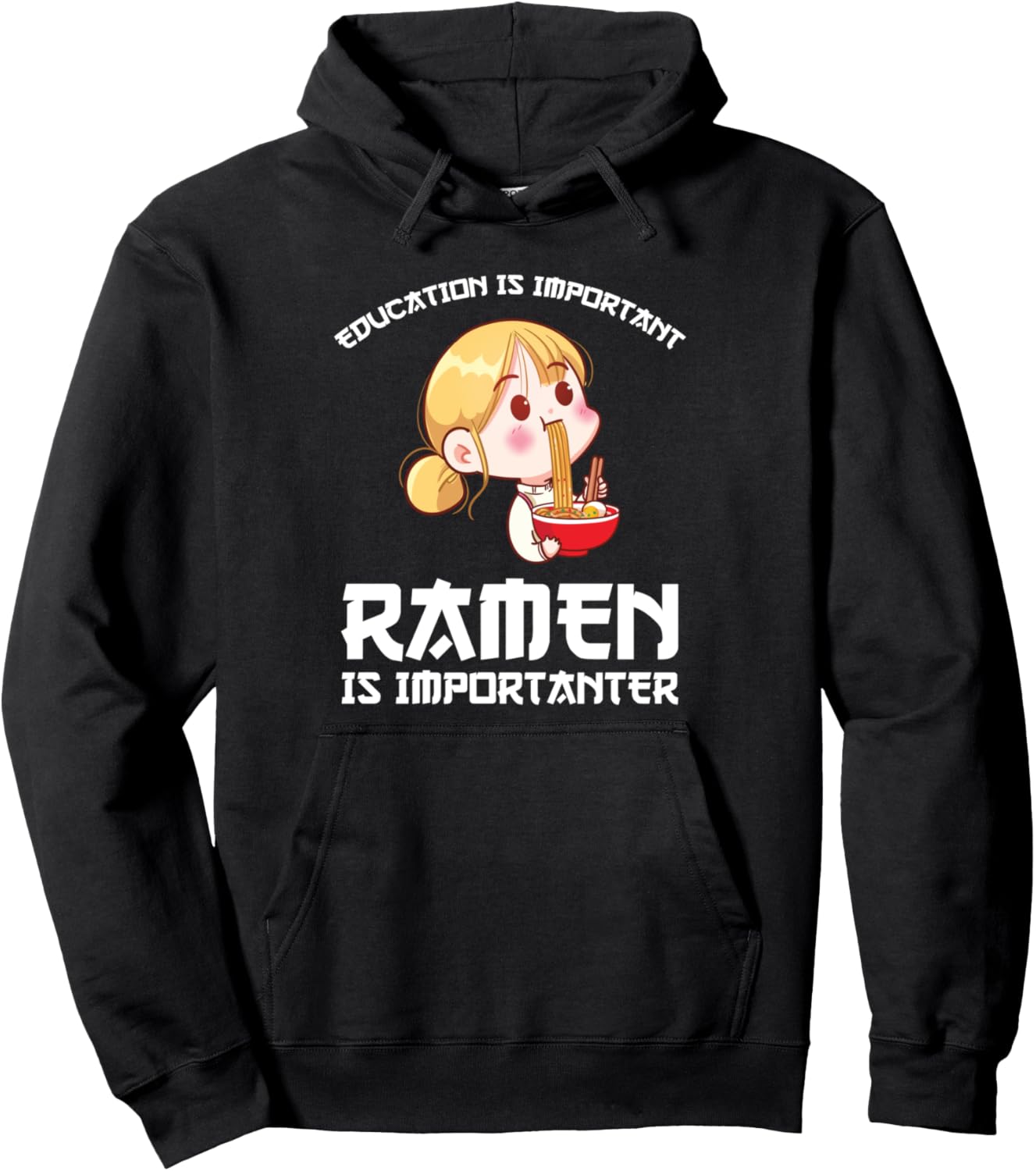 

Образование важно. Рамен. Товары для любителей рамена. Толстовка Humor South Korea & Ramen Merchandise Gift Ideas, черный