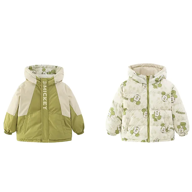 

Пуховик Mickey Series для детей 3-7 лет Disney, зеленый