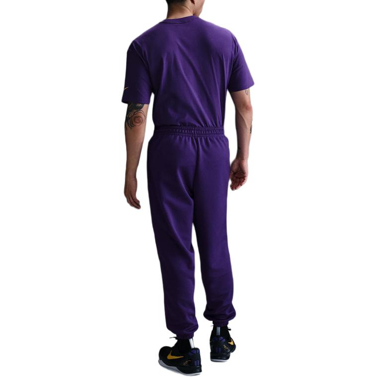 Nike Термошорты баскетбольные мужские Palace Purple/University Gold/University Gold — фото 4