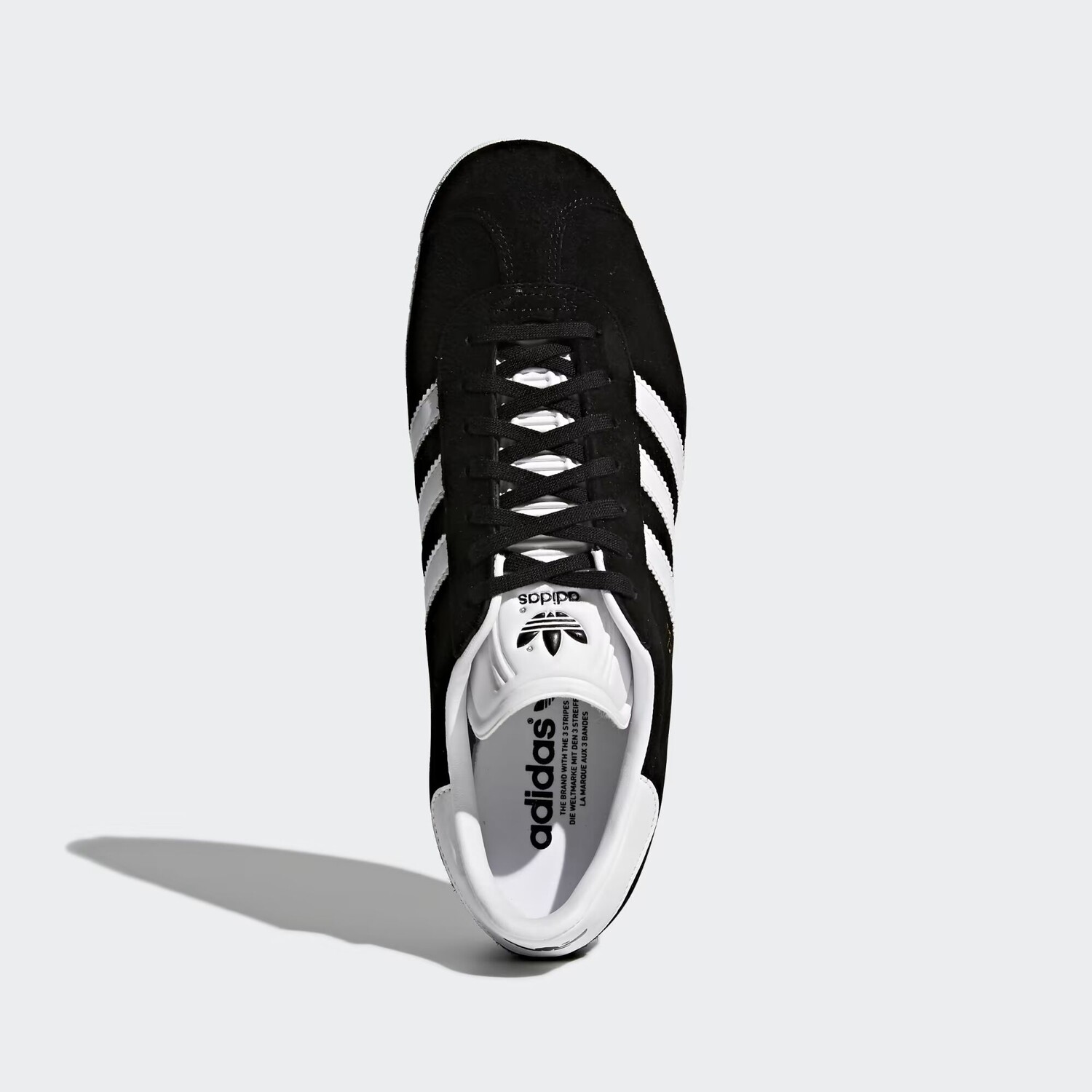 Кроссовки Gazelle Adidas, цвет Core Black/White/Gold Metallic — фото 4