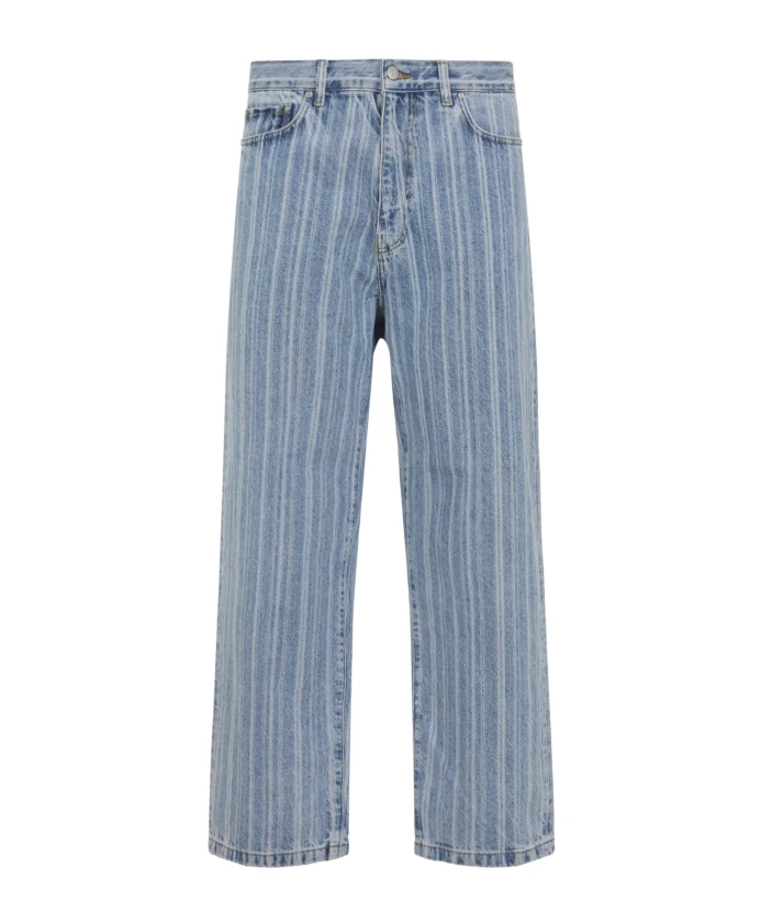 

Синие хлопковые брюки осень-зима 2025 Carhartt Wip, синий