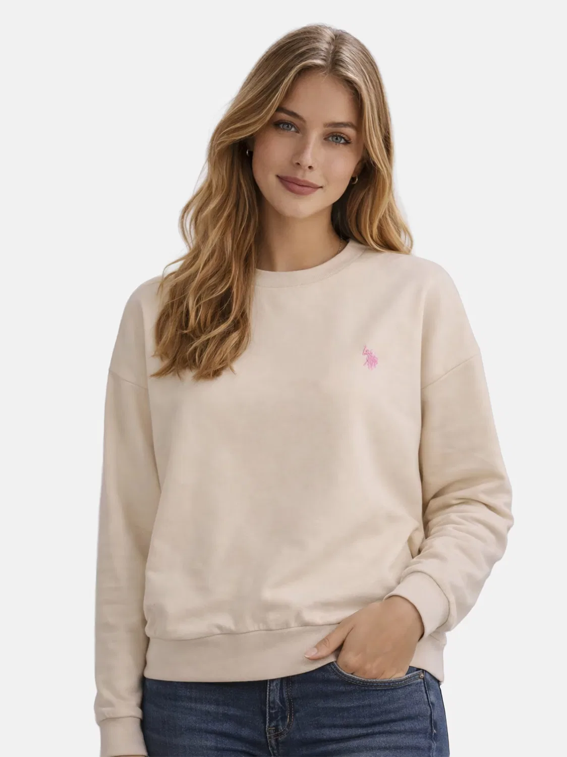 Толстовка U.S. Polo Assn., Cream — фото 4