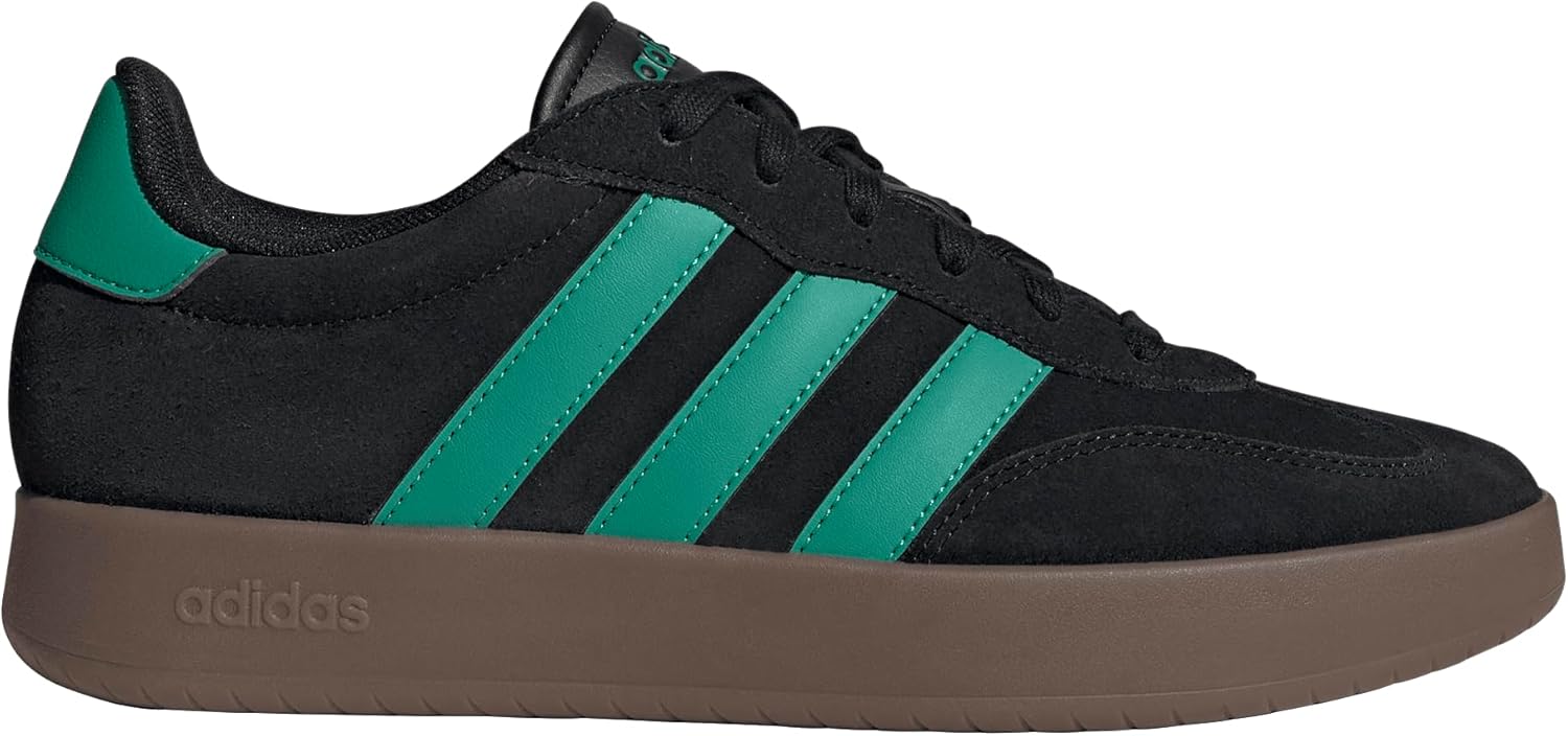 Мужские модные кроссовки Adidas Barreda, черный/зеленый — фото 4