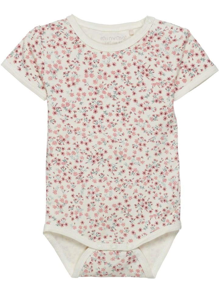 

Minymo Детский боди с короткими рукавами "Body SS" розового цвета
