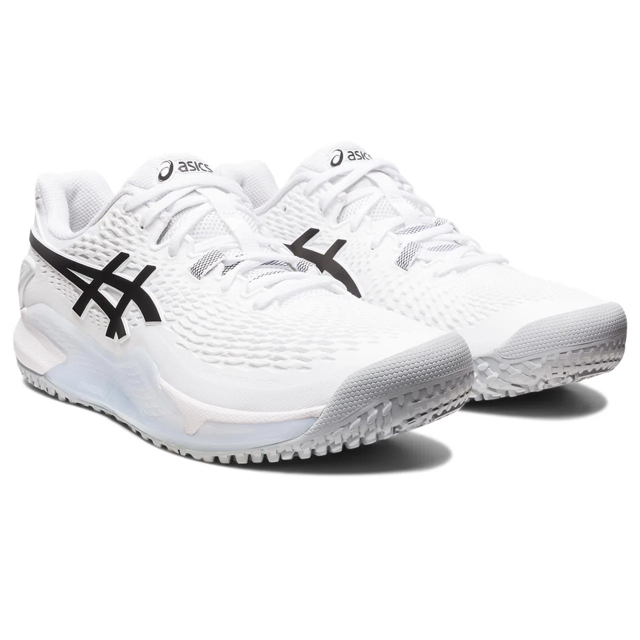 Мужские кроссовки для тенниса «GEL-Resolution 9 OC» от ASICS, White/Black