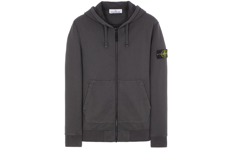 

Толстовка мужская угольно-серая Stone Island, серый