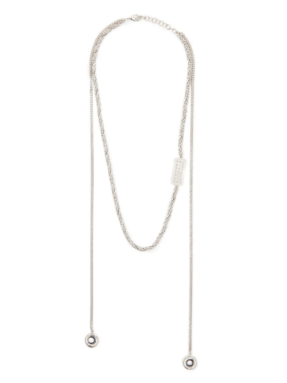 

Цепочка на шею с подвеской Numbers MM6 Maison Margiela, серебряный