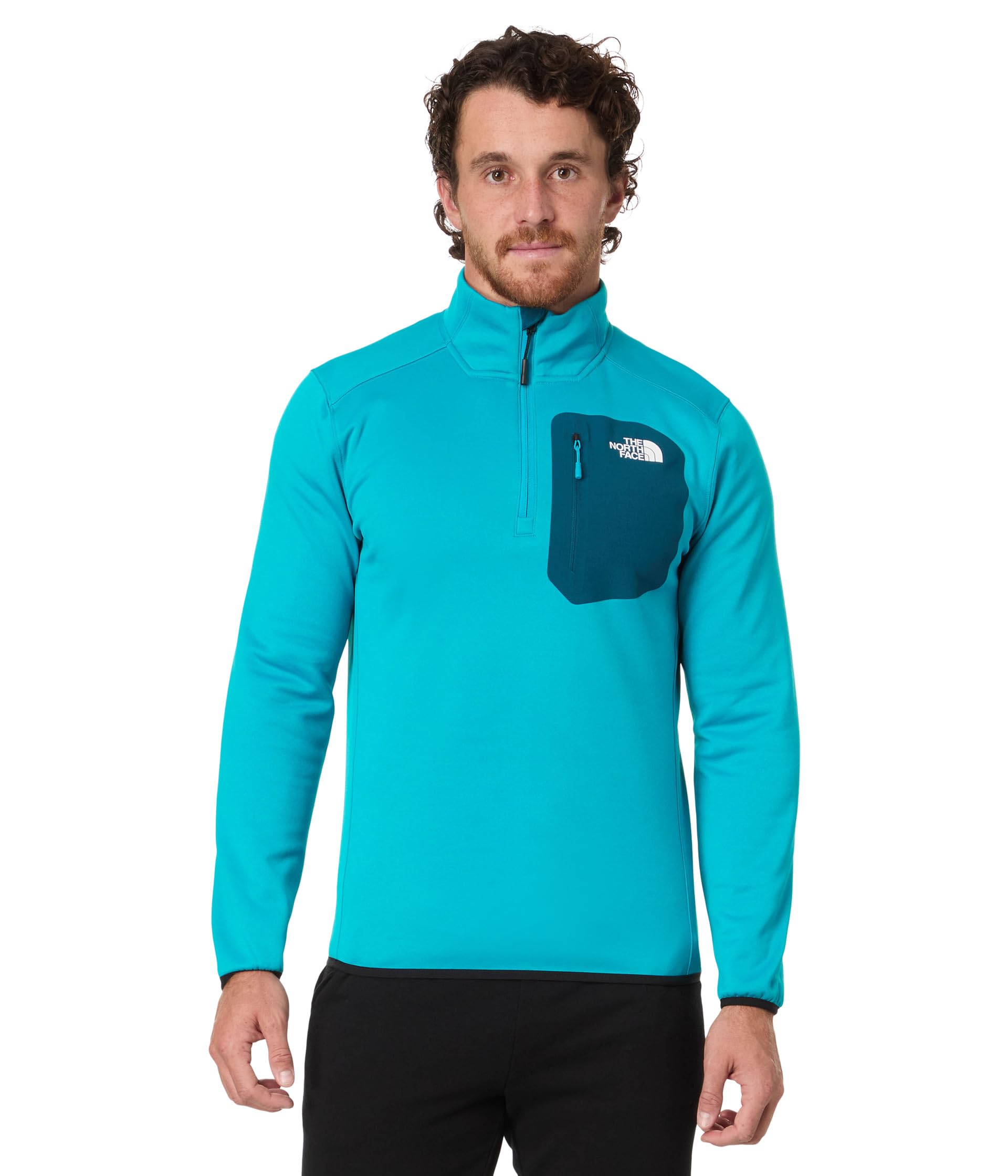 

Толстовка The North Face Crest 1/4 Zip, Alkaline Blue/Midnight Petrol
