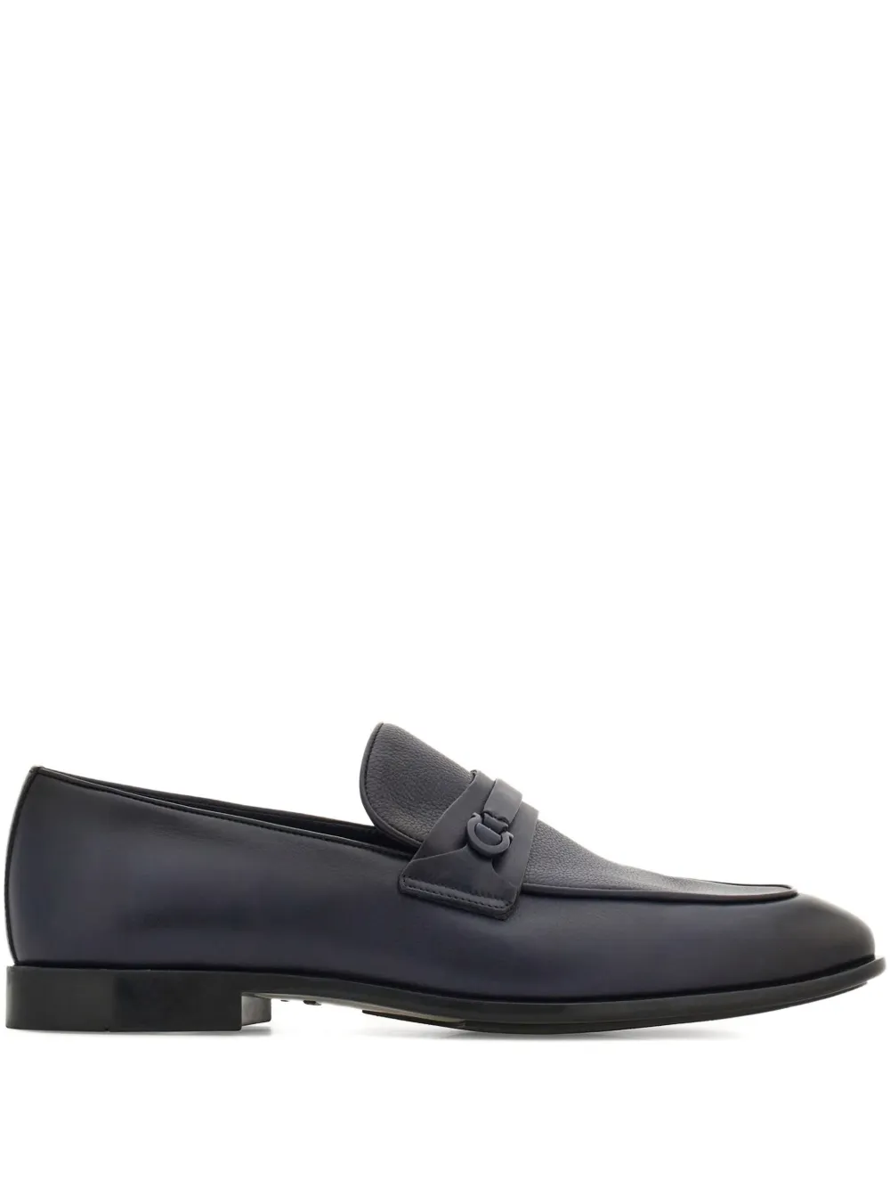 

Лоферы с декором Gancini Ferragamo, синий