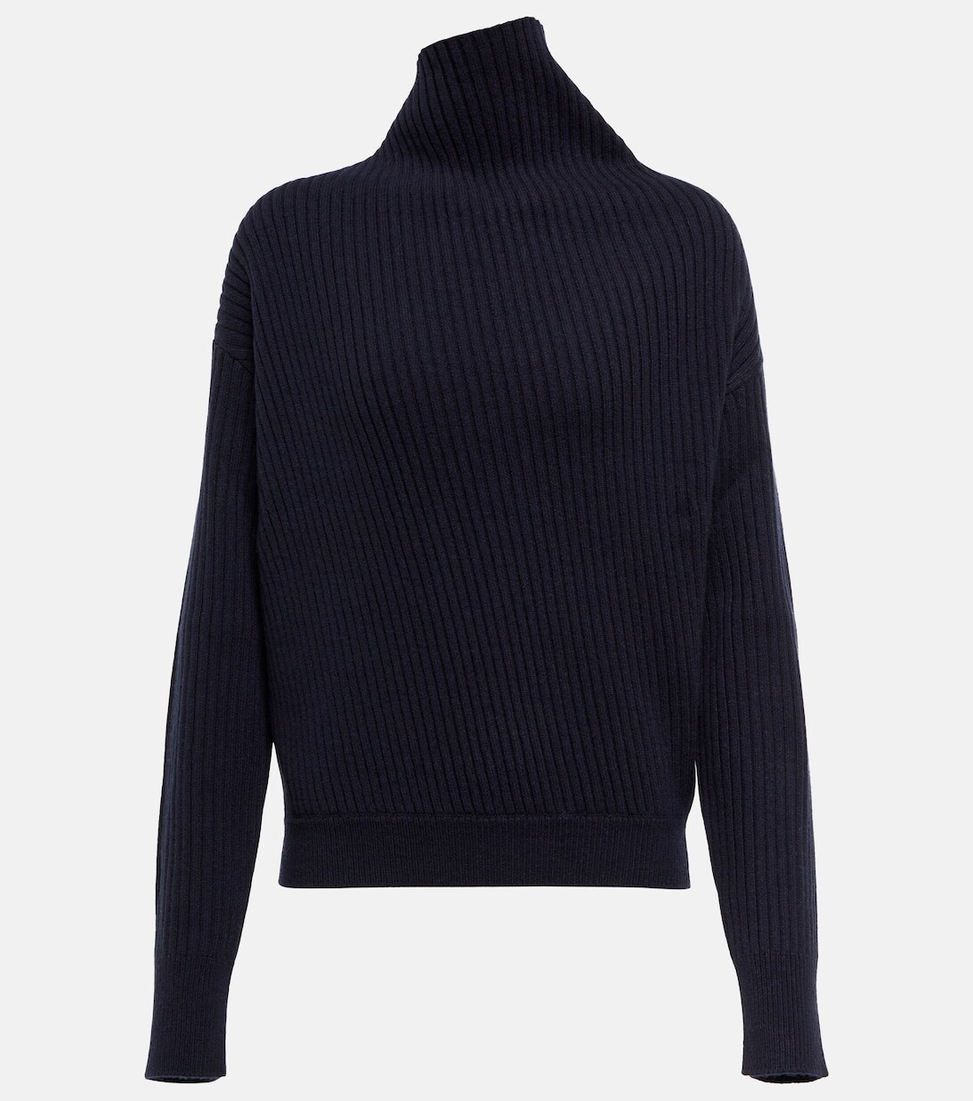 

Свитер в рубчик LORO PIANA, синий