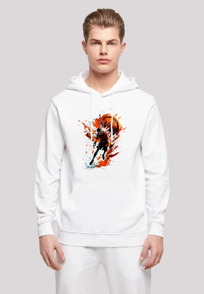 

Толстовка F4NT4STIC "Basketball Splash Sport HOODIE", принт, белый