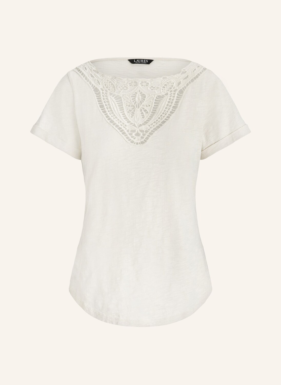 

Блузка-Рубашка с кружевом Lauren Ralph Lauren, экрю