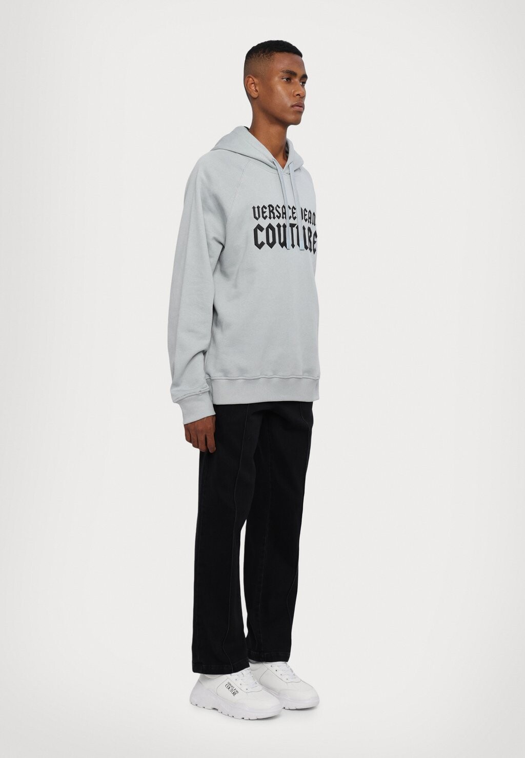 

Толстовка LOGO GOTH MATTE PRINT Versace Jeans Couture, серый