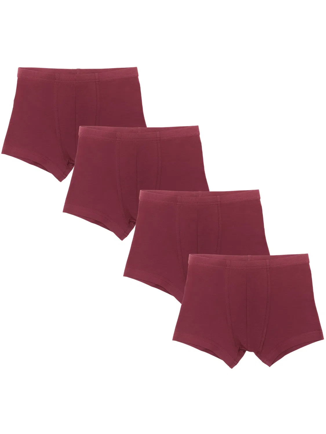 Трусы Albero Natur Bio-Baumwoll-Jungen Retroshorts-4er Pack в Бордо