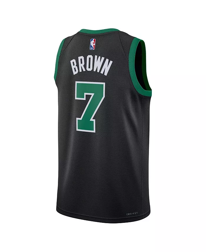 Мужская и женская баскетбольная майка Jaylen Boston Celtics Swingman Nike, черный — фото 2