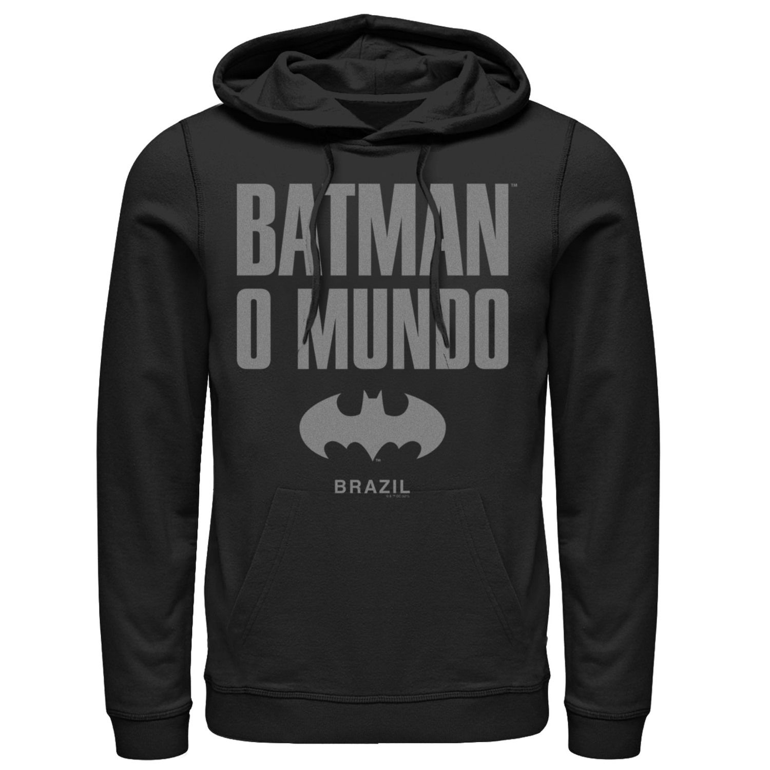 

Мужская толстовка с капюшоном Batman: O Mundo Word Stack Icon Licensed Character