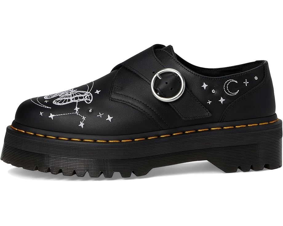 Женские черные кожаные туфли-монки Dr. Martens Celestial на платформе VER393 — фото 3