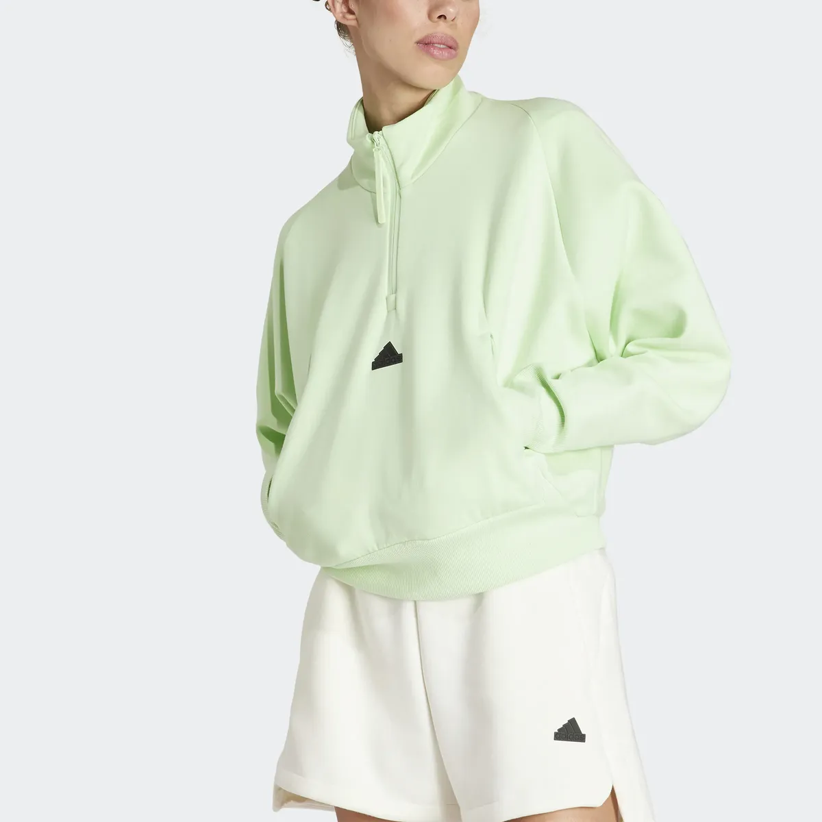

Толстовка Adidas Sportswear "W Z.N.E. QZ ", зеленый