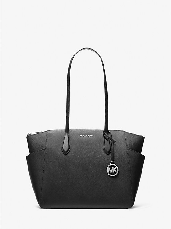 

Средняя сумка-шоппер Marilyn из кожи сафьяно Michael Kors, черный