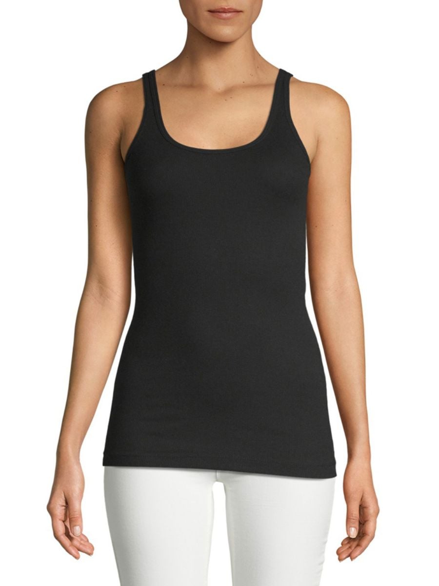 

Любимая ребристая майка Vince, черный