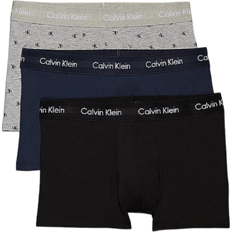 

Мужские трусы 3 штуки Calvin Klein, серый