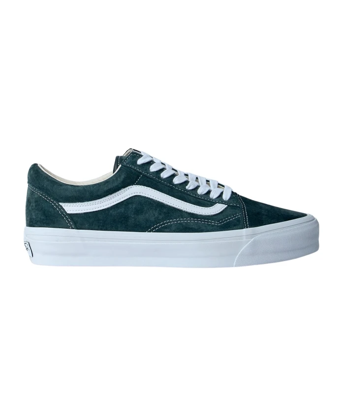 

Замшевые кожаные кроссовки с логотипом. Vans, зеленый