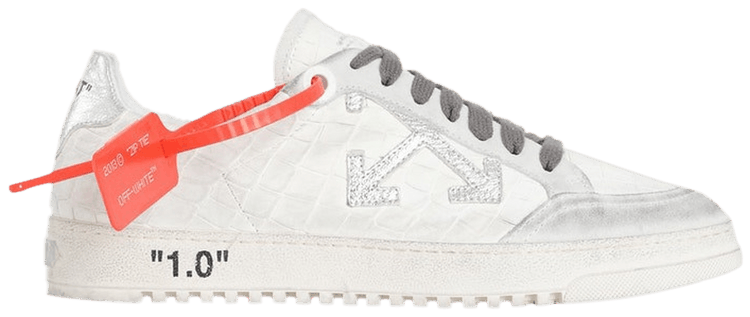 

Кроссовки Off-White 2.0 'Silver Crocodile', белый