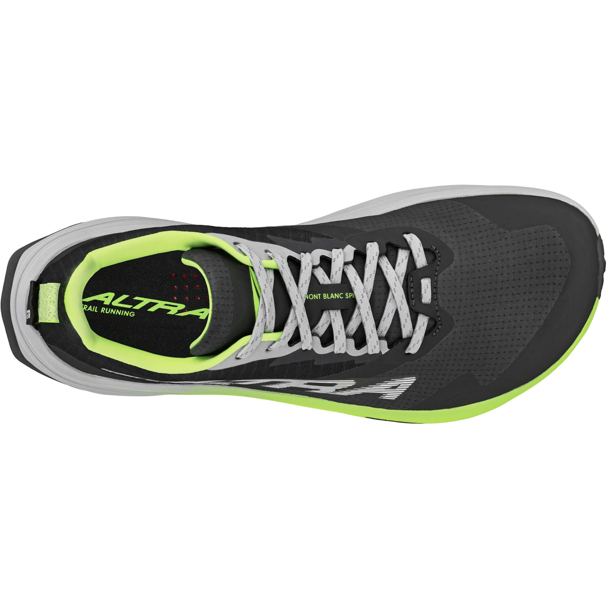 Мужские кроссовки для трейлраннинга Mont Blanc Speed Altra, Black/Lime — фото 4