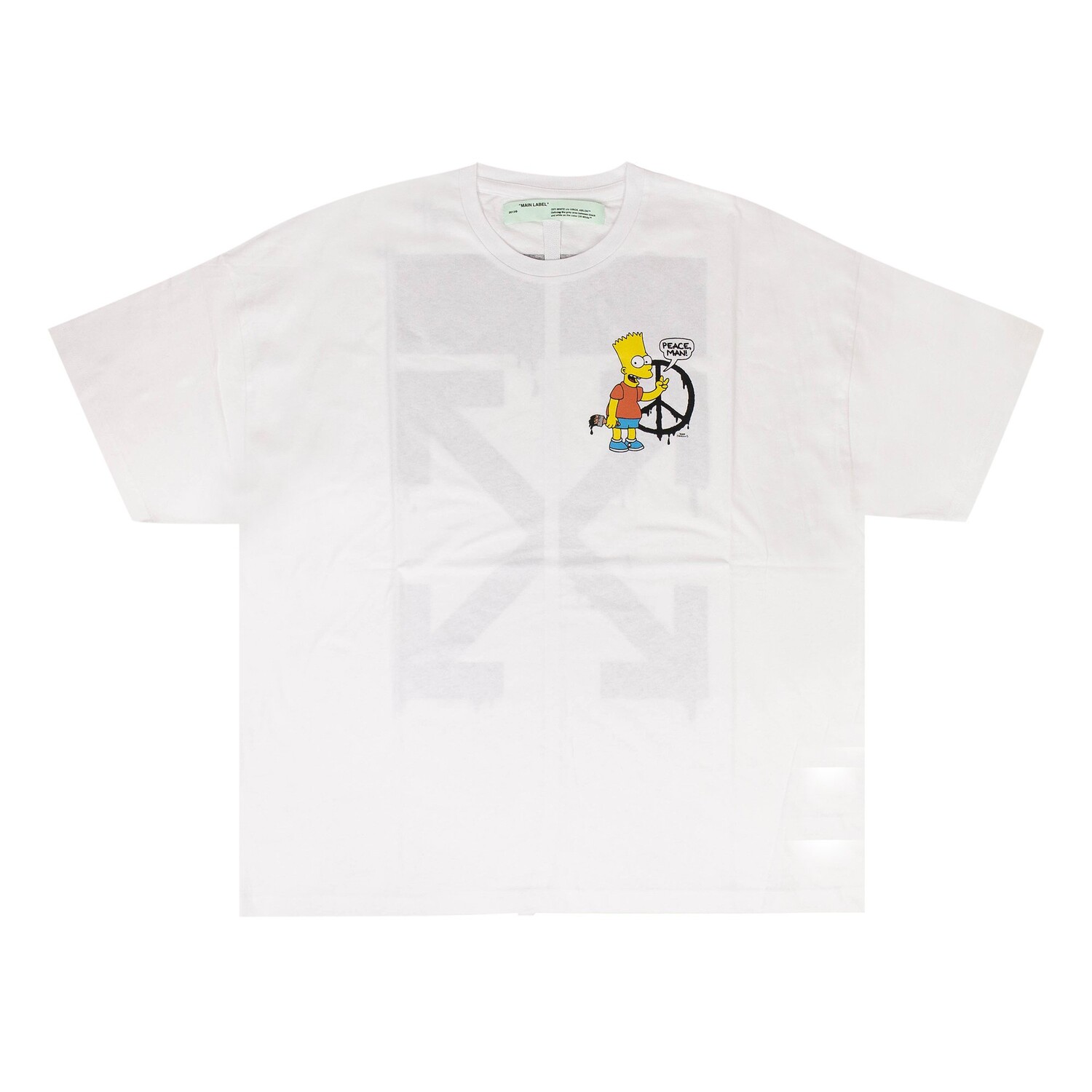 

Off-White Футболка оверсайз Bart Peace Белый