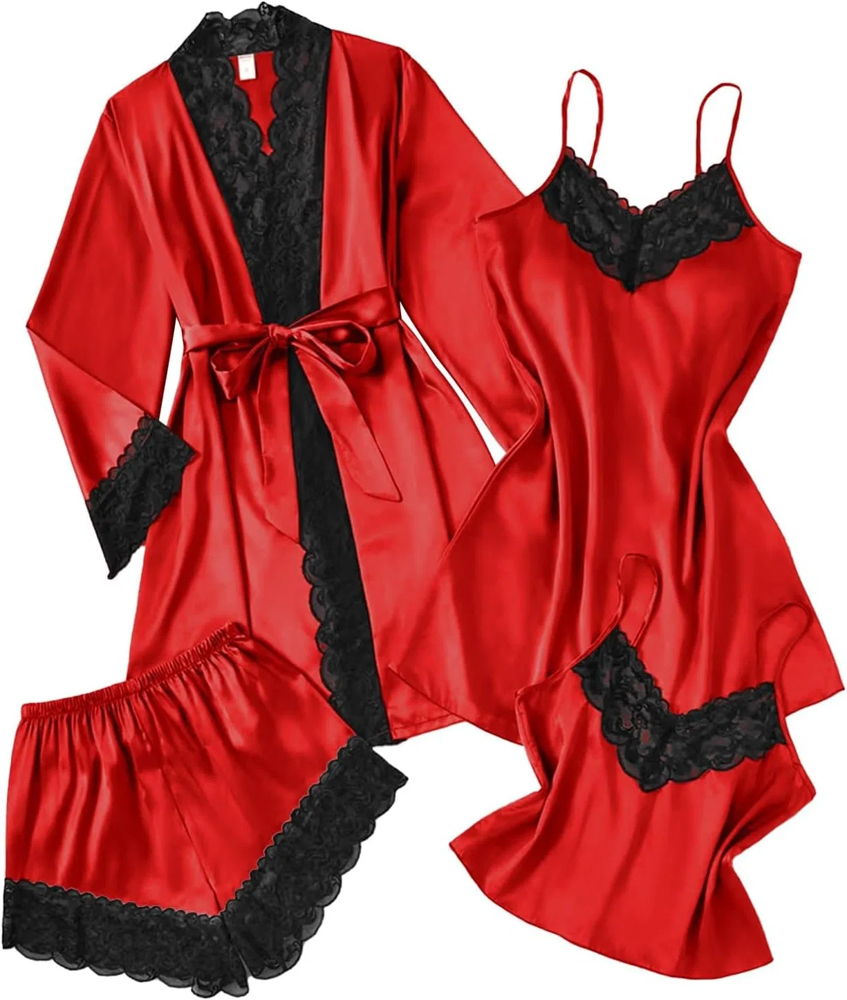 Комплект пижамы сатиновый Red