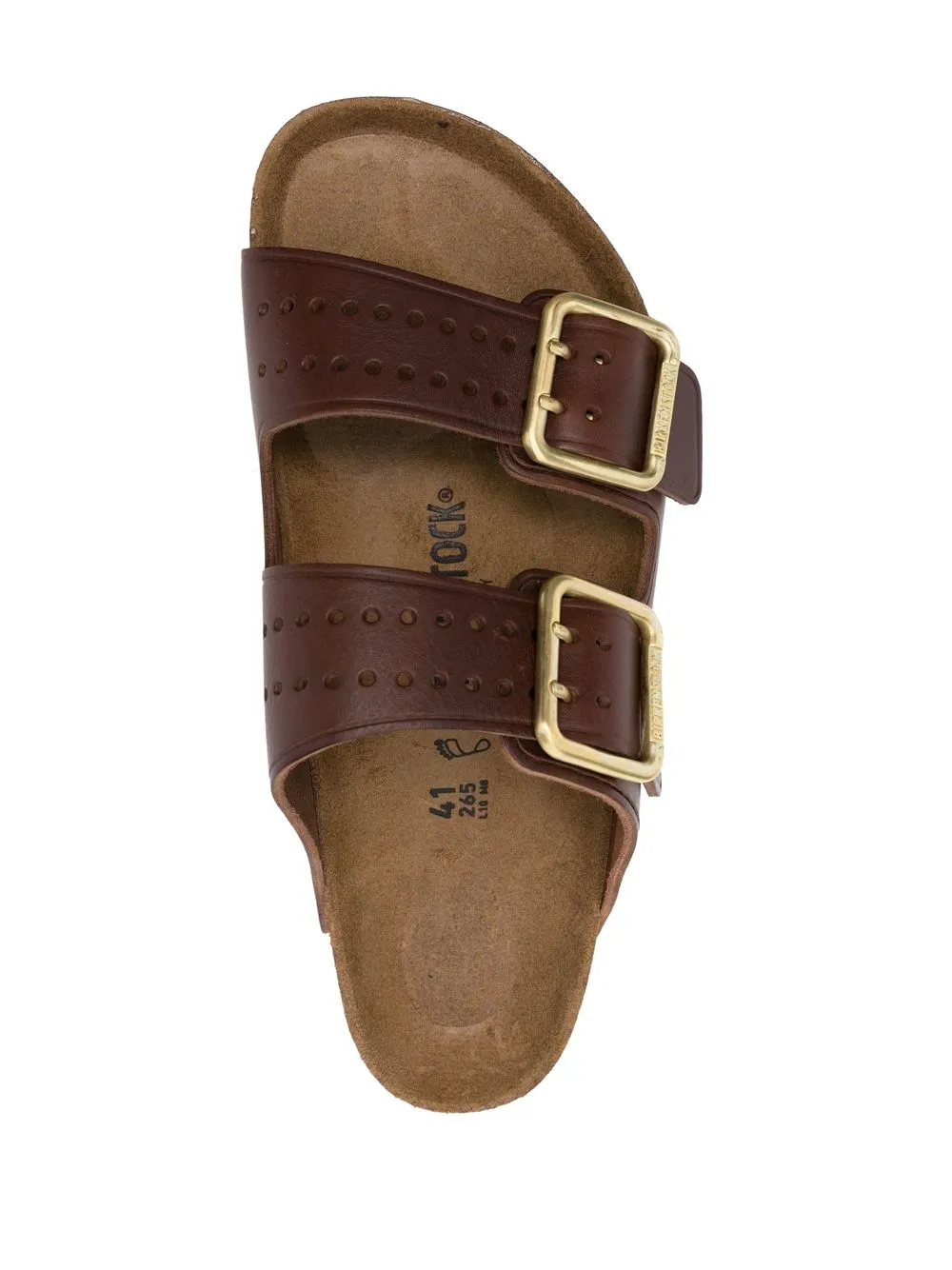 Сандалии Arizona с открытым носком BIRKENSTOCK, коричневый — фото 4
