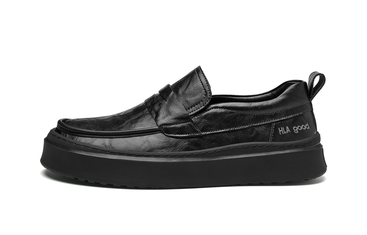 Мужские повседневные туфли Low top HLA, черный (fleece-lined) — фото 3