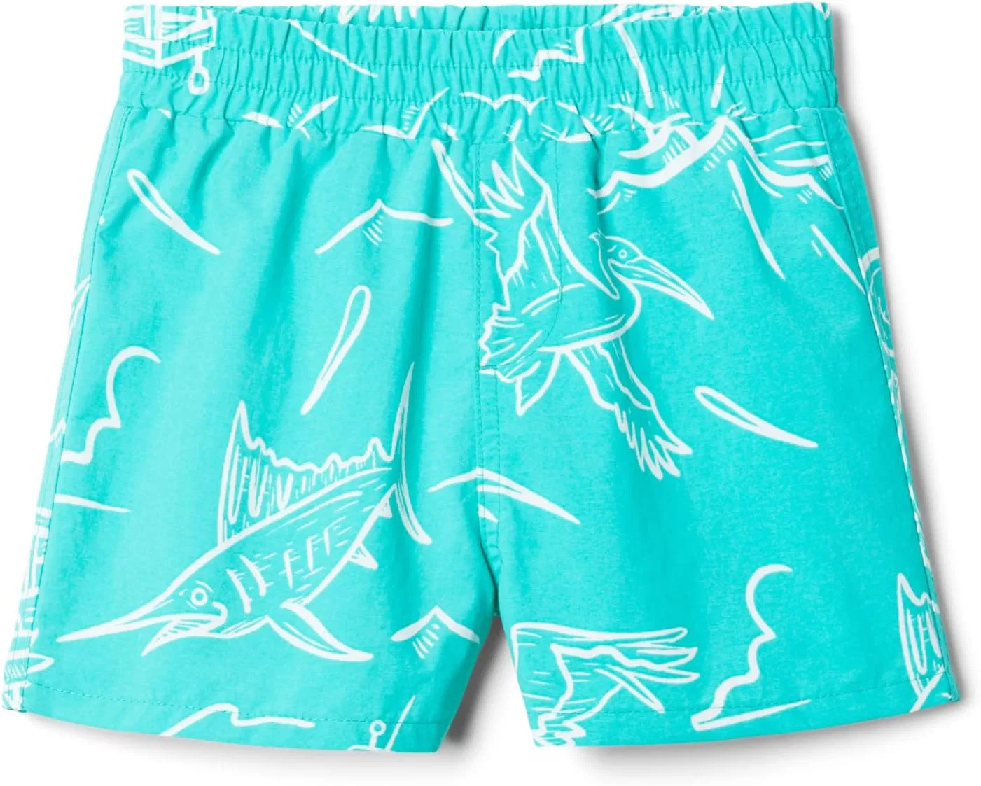 Шорты Columbia Unisex-Child Super Backcast Short, Electric Turquoise Mighty Marlin — фото 3