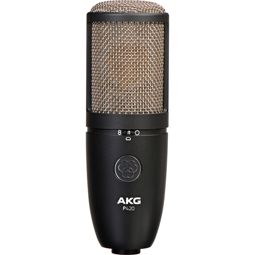 

Многодиапазонный конденсаторный микрофон AKG P420 с большой диафрагмой (черный)