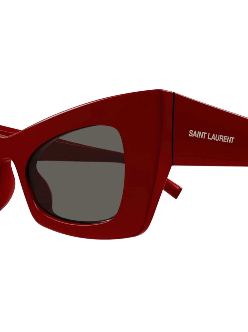 Солнцезащитные очки в оправе "кошачий глаз" Saint Laurent, красный — фото 3