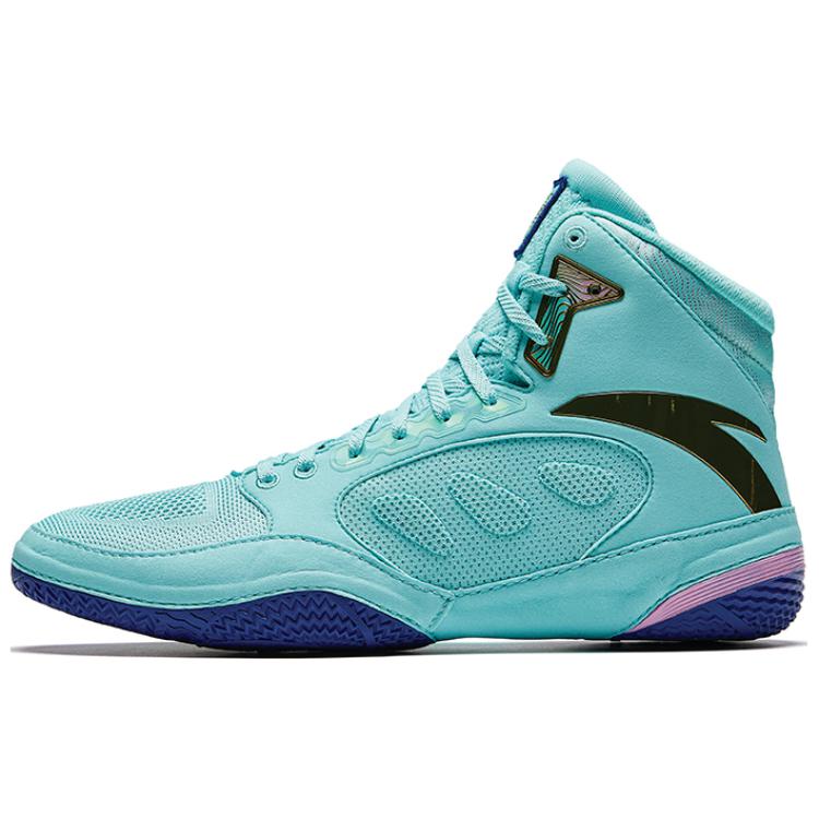 

ANTA Антискользящие износостойкие профессиональные борцовки высокие мужские зеленые черные синие - Аквамарин/Лазурно-синие/Нежно-розовые/Металлик золото