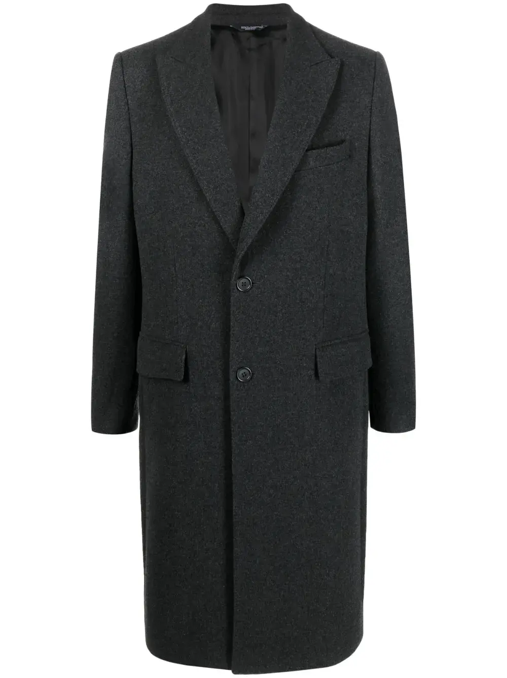 

Однобортное пальто Dolce & Gabbana, серый